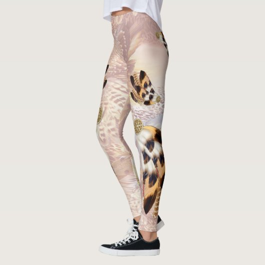 Brown Pelican oder Hawk Federn Leggings (Links)