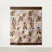 Brown Pelican oder Hawk Federn Wandteppich (Vorderseite)