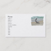Brown Pelican on Beach Business Card Visitenkarte (Vorderseite)