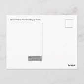 Brown Pelican Pair Roosting auf Posts Postkarte (Rückseite)