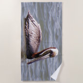 Brown Pelican Strandtuch (Vorderseite)