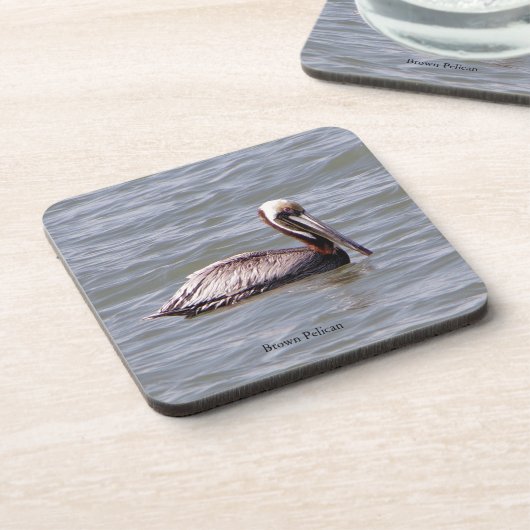 Brown Pelican Untersetzer (Linke Seite)