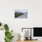 "Brown Pelicans at Pelican Point, Dauphin Point Poster (Heimbüro)