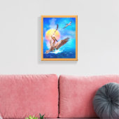 Brown Pelicans SUN KISSED ISLAND Leinwanddruck (Insitu (Wohnzimmer))