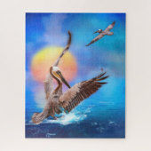 Brown Pelicans SUN KISSED ISLAND Puzzle (Vertikal)