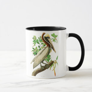 Brown-Pelikan-John James Audubon-Vögel von Amerika Tasse