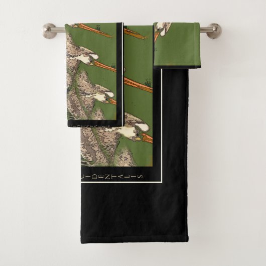 Brown-Pelikan-Vogel-Tier-Ozean-Bad-Tuch-Set Badhandtuch Set (Insitu)