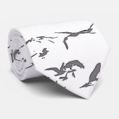 Brown-Pelikan-Vogel-Tier-Tiere Krawatte (Gerollt)