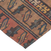 Brown Persian Geometric Shape Rug Pattern Tischdecke (Schrägansicht)