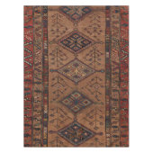 Brown Persian Geometric Shape Rug Pattern Tischdecke (Vorderseite)