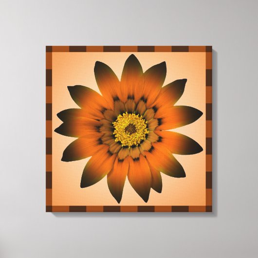 Brown Peru Blume Artwork - Wrapped canvas Leinwanddruck (Vorderseite)
