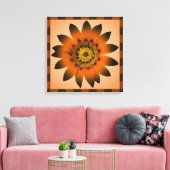 Brown Peru Blume Artwork - Wrapped canvas Leinwanddruck (Insitu (Wohnzimmer))