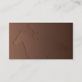 Brown-Pferd - Geschäft Visitenkarte (Rückseite)