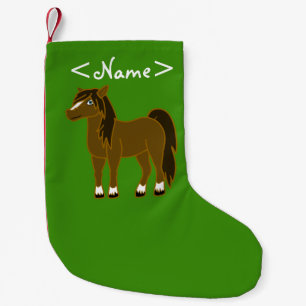 Brown-Pferd Kleiner Weihnachtsstrumpf