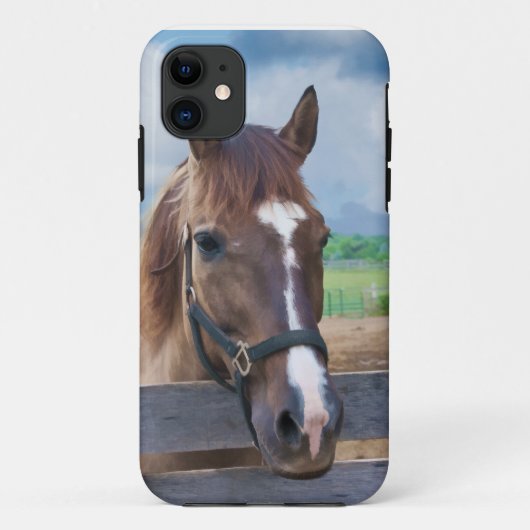 Brown-Pferd mit dem Halter Case-Mate iPhone Hülle (Rückseite)