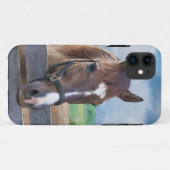Brown-Pferd mit dem Halter Case-Mate iPhone Hülle (Rückseite (Horizontal))