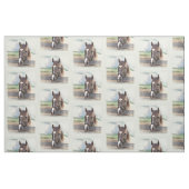 Brown-Pferd mit dem Halter Stoff (Fat Quarter (45,7 x 55,9 cm))