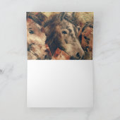 Brown Pferde Karte (Innenseite)