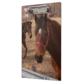 Brown-Pferde Klemmbrett (Links)