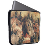 Brown Pferde Laptopschutzhülle