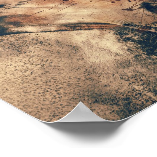 Brown Pferde Poster (Ecke)