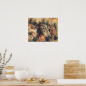 Brown Pferde Poster (Küche)