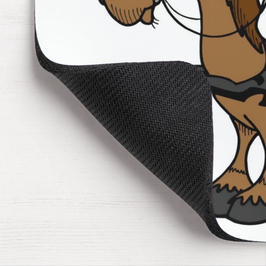 Brown-Pferdejockey Mousepad (Ecke)