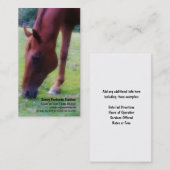 Brown-Pferdereitstall-Boarding oder Hufschmied Visitenkarte (Vorne/Hinten)