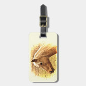 Brown-Pferdetier-Gepäckanhänger Gepäckanhänger (Vorderseite vertikal)