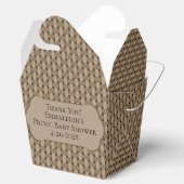 Brown Picnic Baby Showkörbe Vielen Dank Geschenkschachtel (Geöffnet)