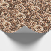 Brown Pine Cones Birthday Geschenkpapier (Ecke)