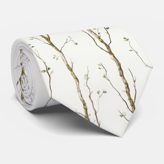 Brown Pine Cones  Krawatte (Gerollt)