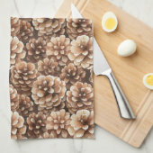 Brown Pine Cones Nature  Geschirrtuch (Viertel Falte)