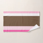 Brown & Pink White Stripe Bathroom Towel Sets  (Handtuch)