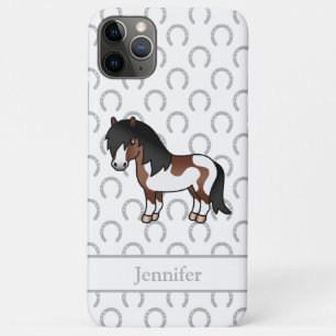 Brown Pinto Shetland Pony Cartoon Illustration Case-Mate iPhone Hülle