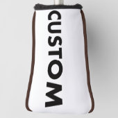 BROWN Piping Custom Golf Putter Headcover Blank (Rotieren 90)