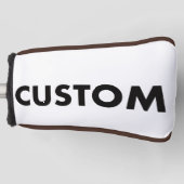 BROWN Piping Custom Golf Putter Headcover Blank (Vorderseite)