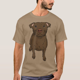 Brown Pit Bull, Brown Pittie, Pit Bull Lover, Pit  T-Shirt