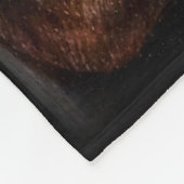 Brown pitbull Gesichtszeichnen des Fleecedecke (Ecke)