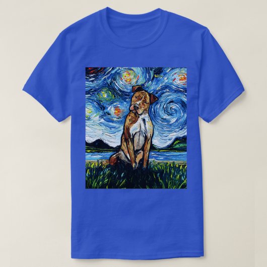 Brown Pitbull Night T-Shirt (Design vorne)