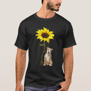 Brown Pitbull Sunshine American Pittie Terrier Mam T-Shirt