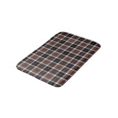 Brown Plaid Badematte (Schrägansicht)
