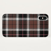 Brown Plaid Case-Mate iPhone Hülle (Rückseite (Horizontal))