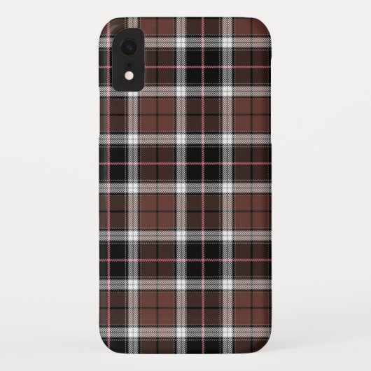 Brown Plaid Case-Mate iPhone Hülle (Rückseite)