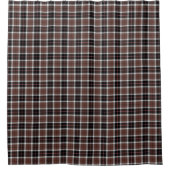 Brown Plaid Duschvorhang (Vorderseite)