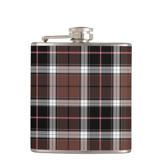 Brown Plaid Flachmann (Vorderseite)