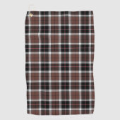 Brown Plaid Golfhandtuch (Vorderseite)