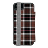 Brown Plaid Incipio iPhone Geldbeutel-Hülle (Folio Rückseite)