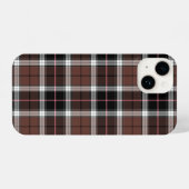 Brown Plaid iPhone Hülle (Rückseite (Horizontal))