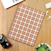 Brown Plaid Pattern Planner Planer